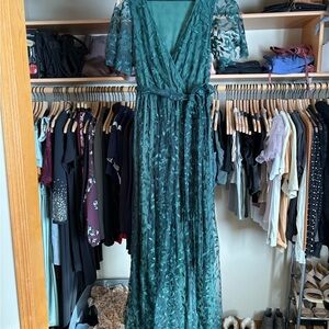 Dark green Baltic Born embroidered dress